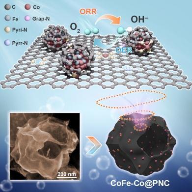 柔性锌-空气电池双功能电催化剂
