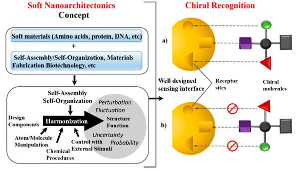 基于软纳米构建技术为基础的手性生物传感