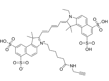 triSulfo-Cy5.5 alkyne；2055046-12-1；三磺酸基Cy5.5炔基