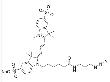 diSulfo-Cy3 azide；2055138-89-9；二磺酸-Cyanine3-叠氮