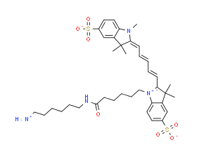 荧光特性红色荧光染料;sulfo-cy5-nh2;Cyanine5-amine 荧光特性红色荧光染料;sulfo-cy5-nh2;Cyanine5-amine